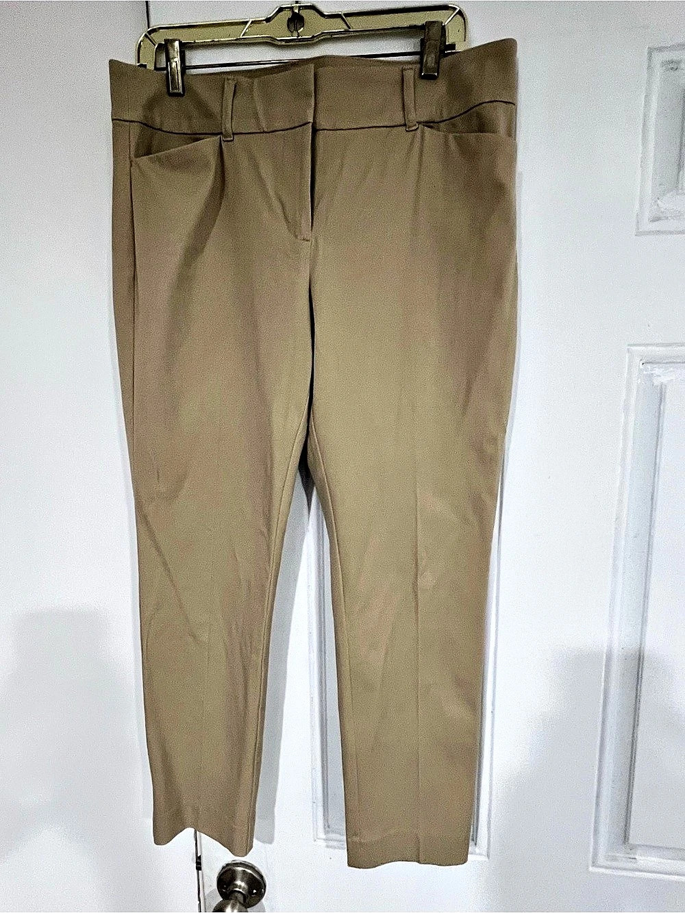 LOFT Skinny Ankle Petite Brown Like New